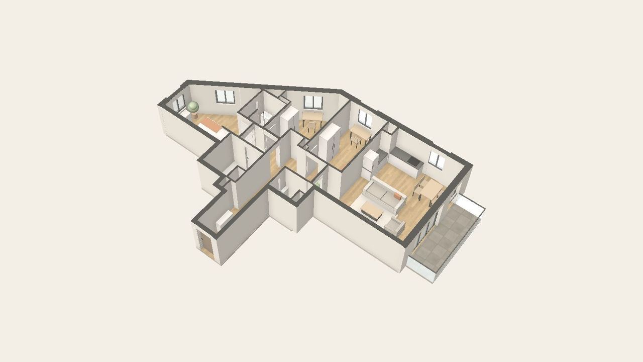 Logement en 3D qui tourne