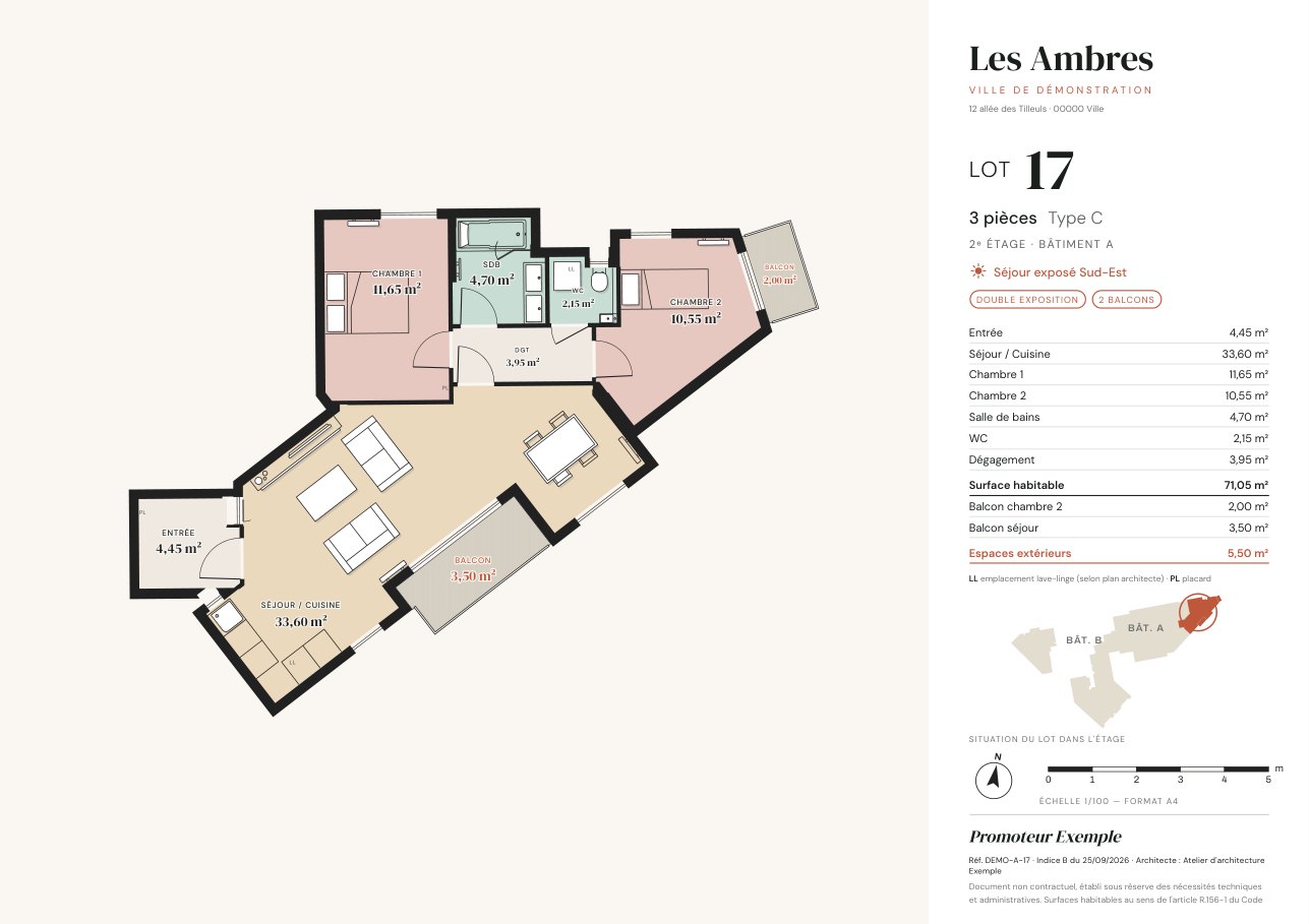 Plan de vente, style Usages